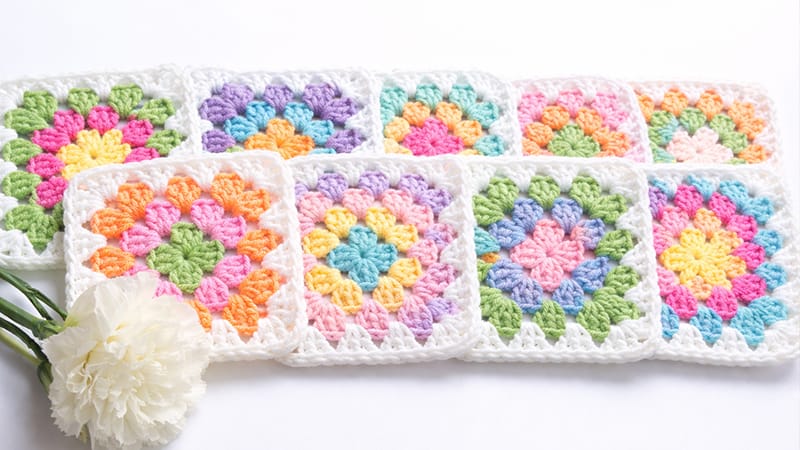 Crocheting the 13 Squares