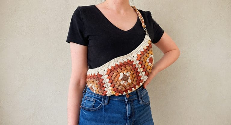 Granny Square Cross Body Bag