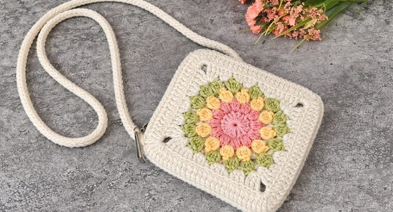 Sunburst Granny Square Bag