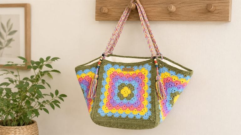 Big Granny Square Tote Bag