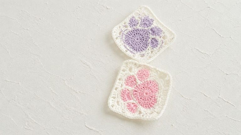 Crochet Cat Granny Square