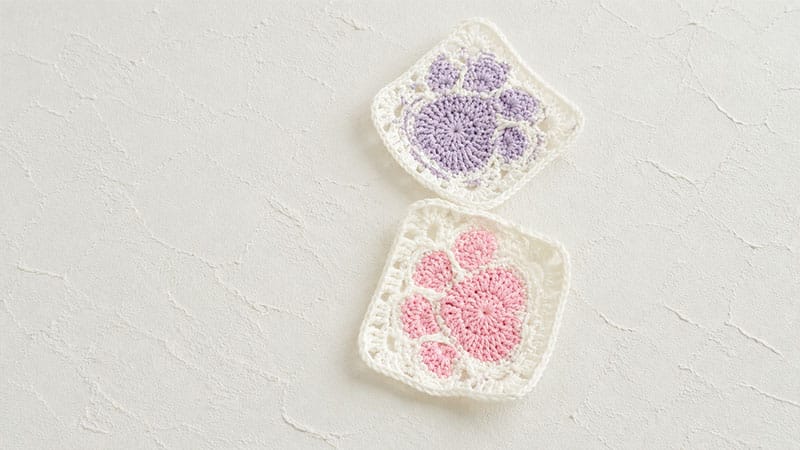 Crochet Cat Granny Square