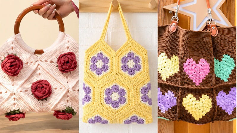 Crochet Granny Square Bag