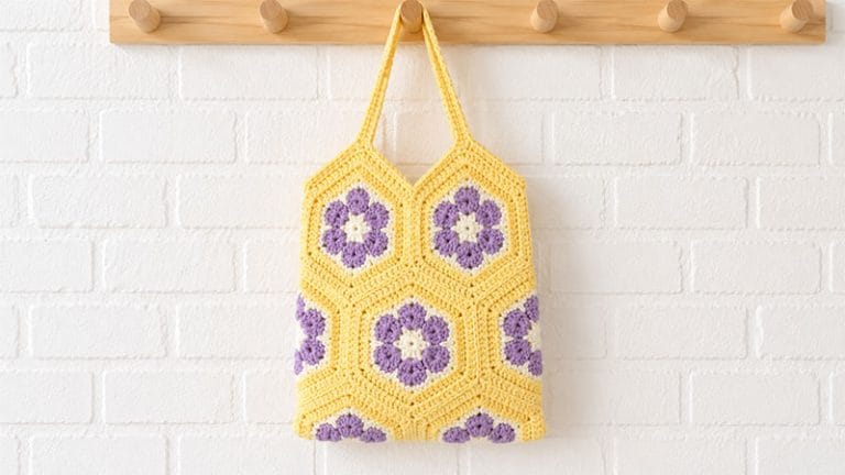 Crochet Hexagon Granny Square Bag