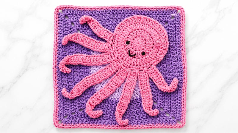 Crochet Octopus Granny Square