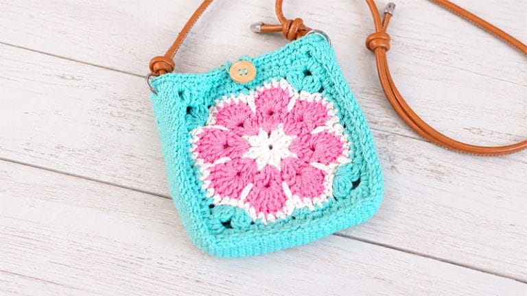 Crochet Single Granny Square Bag