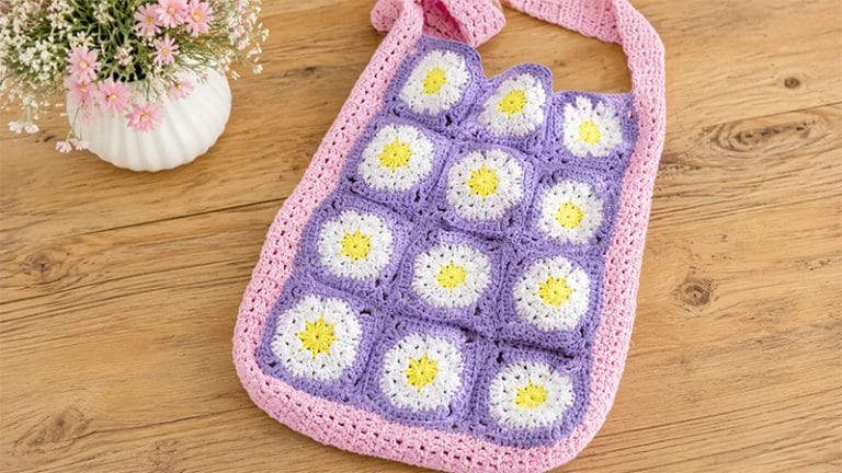 Granny Square Hobo Bag