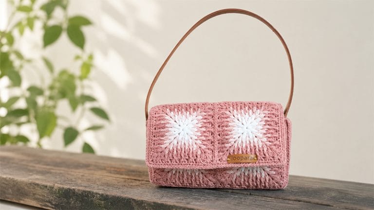 Granny Square Messenger Bag