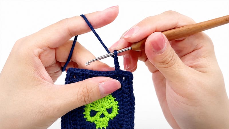 The Skull Granny Square Motif