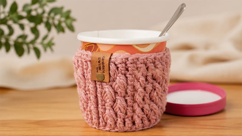 Crochet Bonfire Ice Cream Cozie