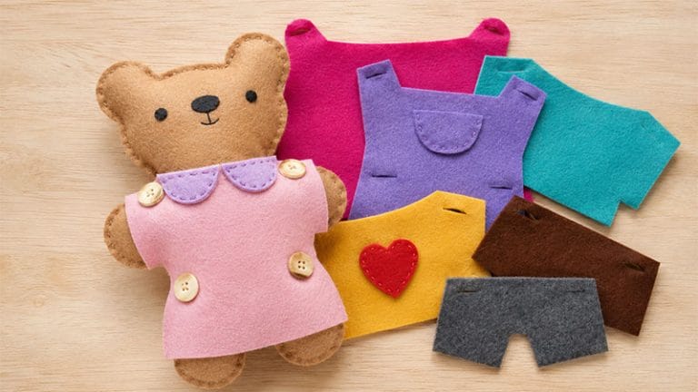 DIY Felt Dress-Up Bear