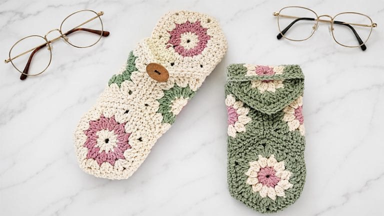 The Hexagon Crochet Eyeglass Case
