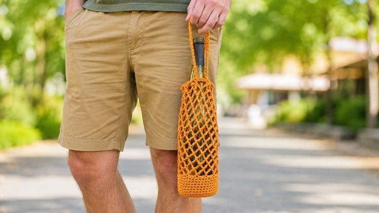 Wine Tote crochet