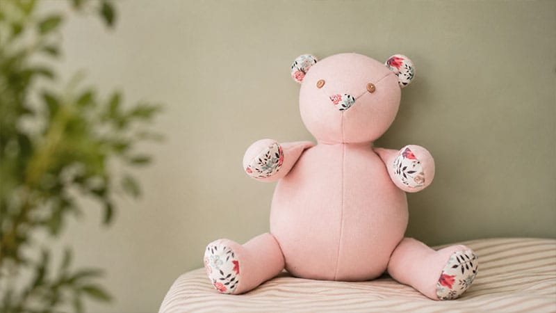Wool + Liberty Teddy Bear