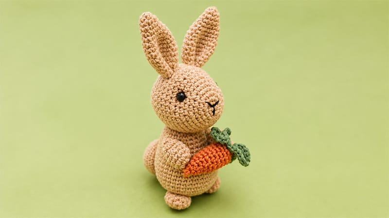 Bunny Henri with Carrot Amigurumi