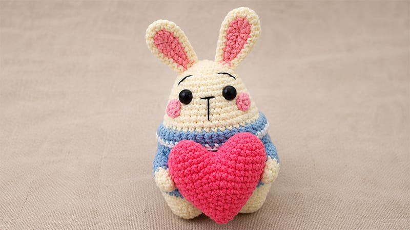 Bunny With A Heart Amigurumi