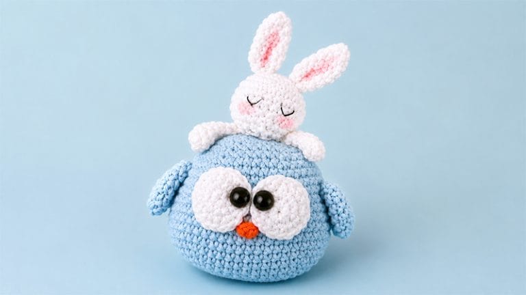 Chick with Bunny Amigurumi