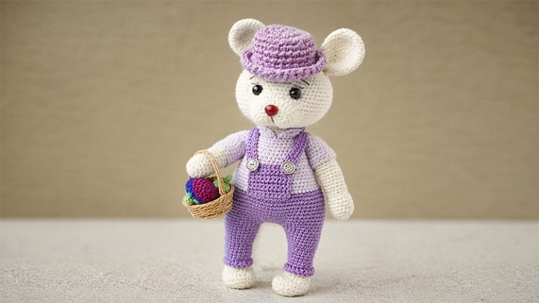 Farmer Crochet Bunny Amigurumi