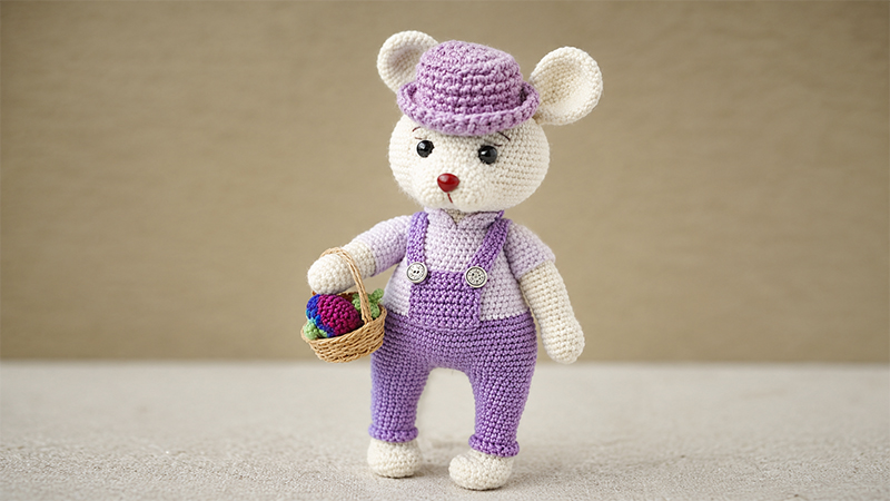 Farmer Crochet Bunny Amigurumi