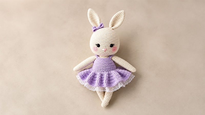 Mrs. Cute Bunny Amigurumi