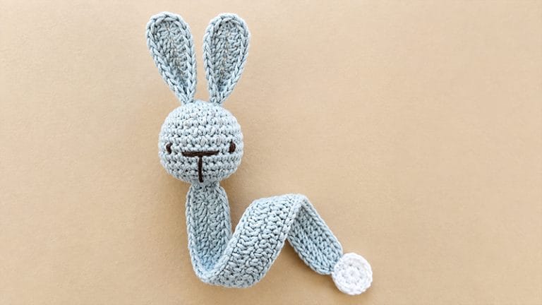 Simple Bunny Bookmark Amigurumi