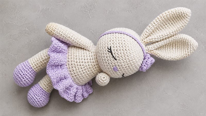 Sleeping Bunny Amigurumi
