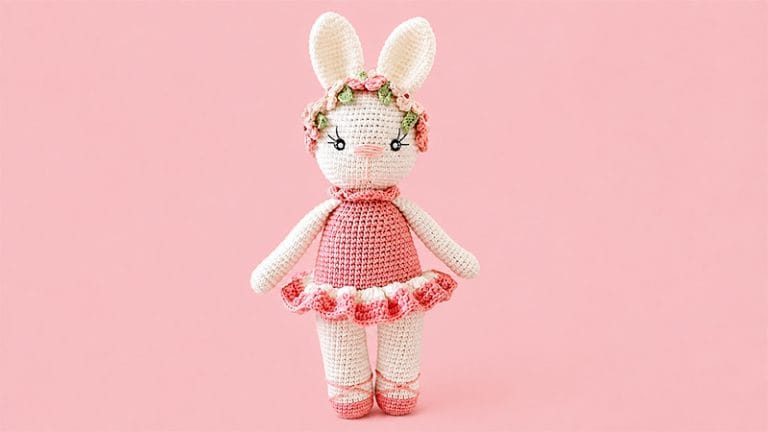Spring Bunny in Dress Amigurumi