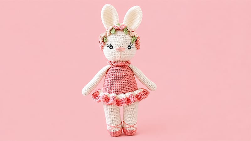 Spring Bunny in Dress Amigurumi